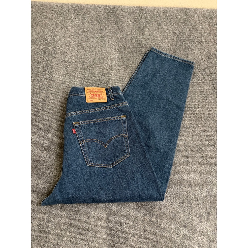 VTG Levis 560 Loose Fit Tapered Leg Jeans Mens 40x30 Medium Wash Blue Denim